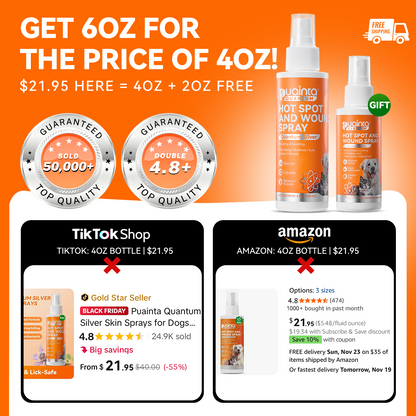 Puainta® Quantum Silver Skin Spray for Dogs and Cats