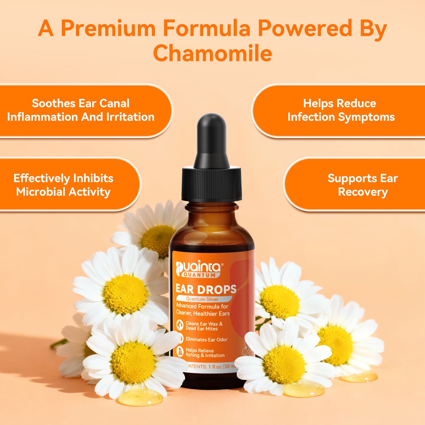 Puainta® Quantum Silver Ear Drop - Soothes itching, Cleans Earwax